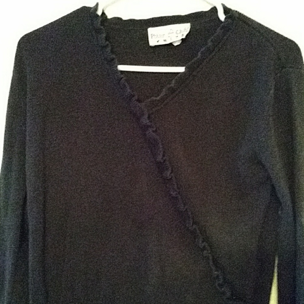 Polar Club Blk Sweater - Picture 2 of 4